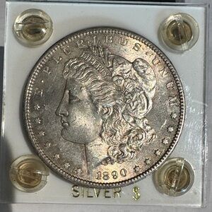 1890-S Morgan Silver Dollar $1 | San Francisco Mint | Est. MS62–63 | 90% Silver